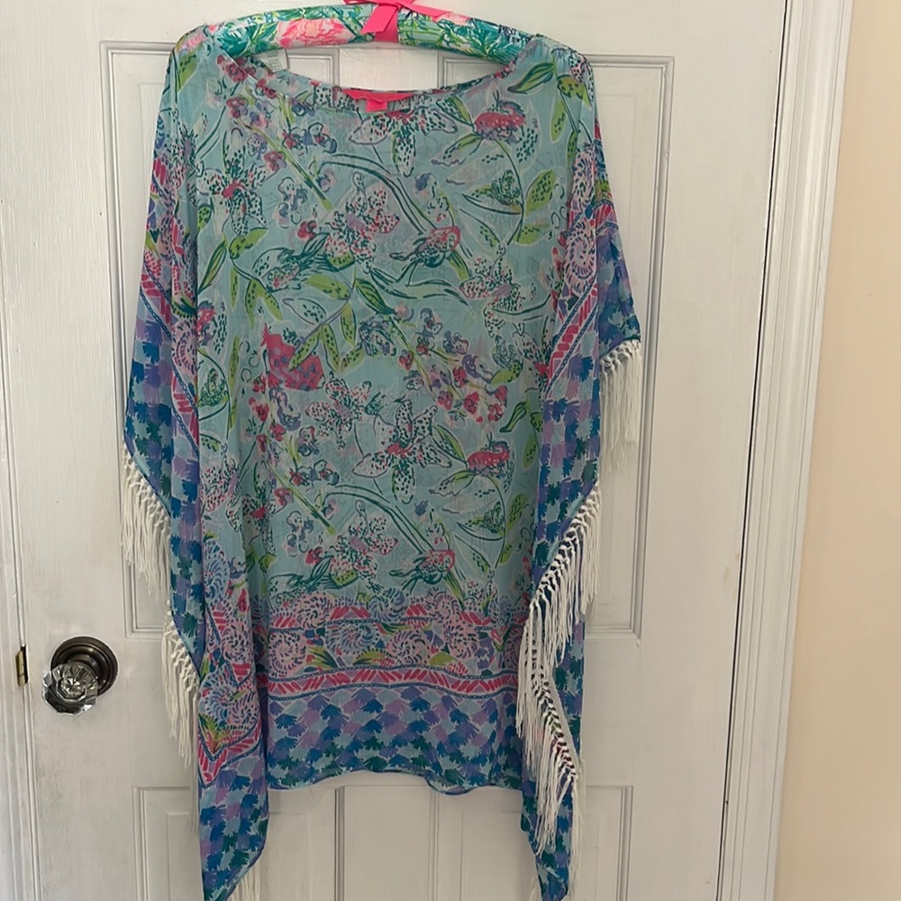 Lilly Pulitzer sheer beach pool cover-up